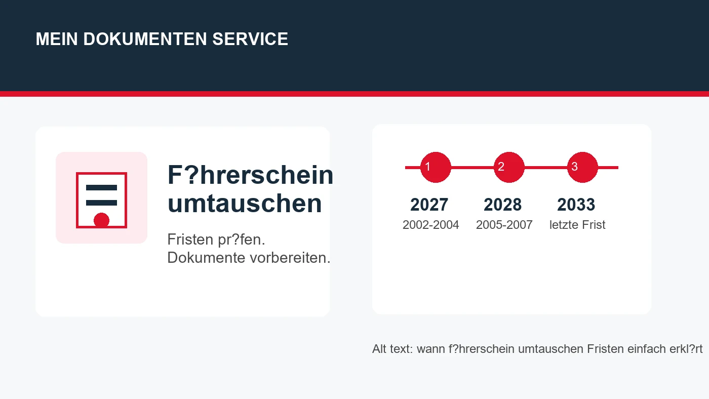 wann führerschein umtauschen Fristen einfach erklärt